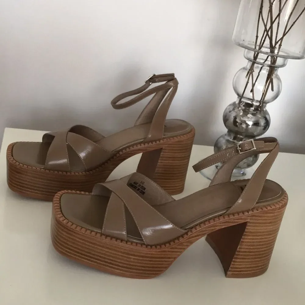 Free People x Jeffrey Campbell Naomi Platform Heels size 10